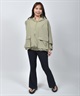 OP オーシャンパシフィック 水着 ラッシュガード ジップアップ パーカー レディース ナイロン ジャケット 水陸両用 UVカット 525200(BK-M)