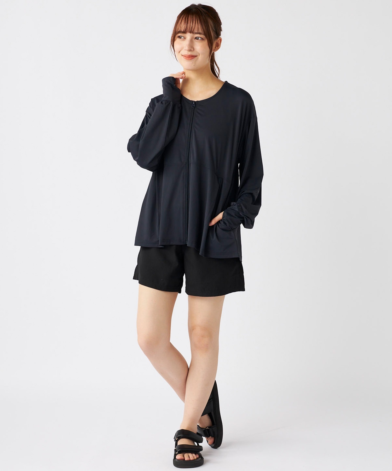 OP オーピー 水着 ラッシュガード 長袖 Tシャツ ロンT