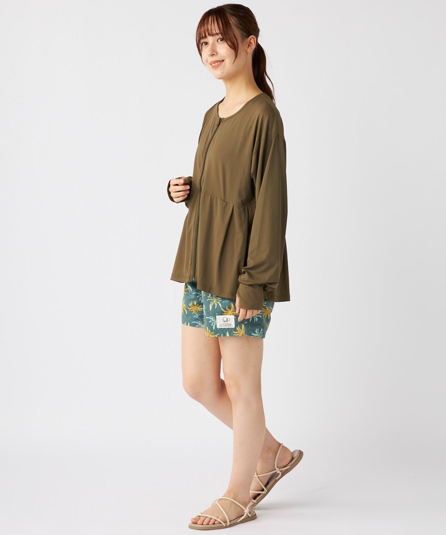 OP オーピー 水着 ラッシュガード 長袖 Tシャツ ロンT レディース