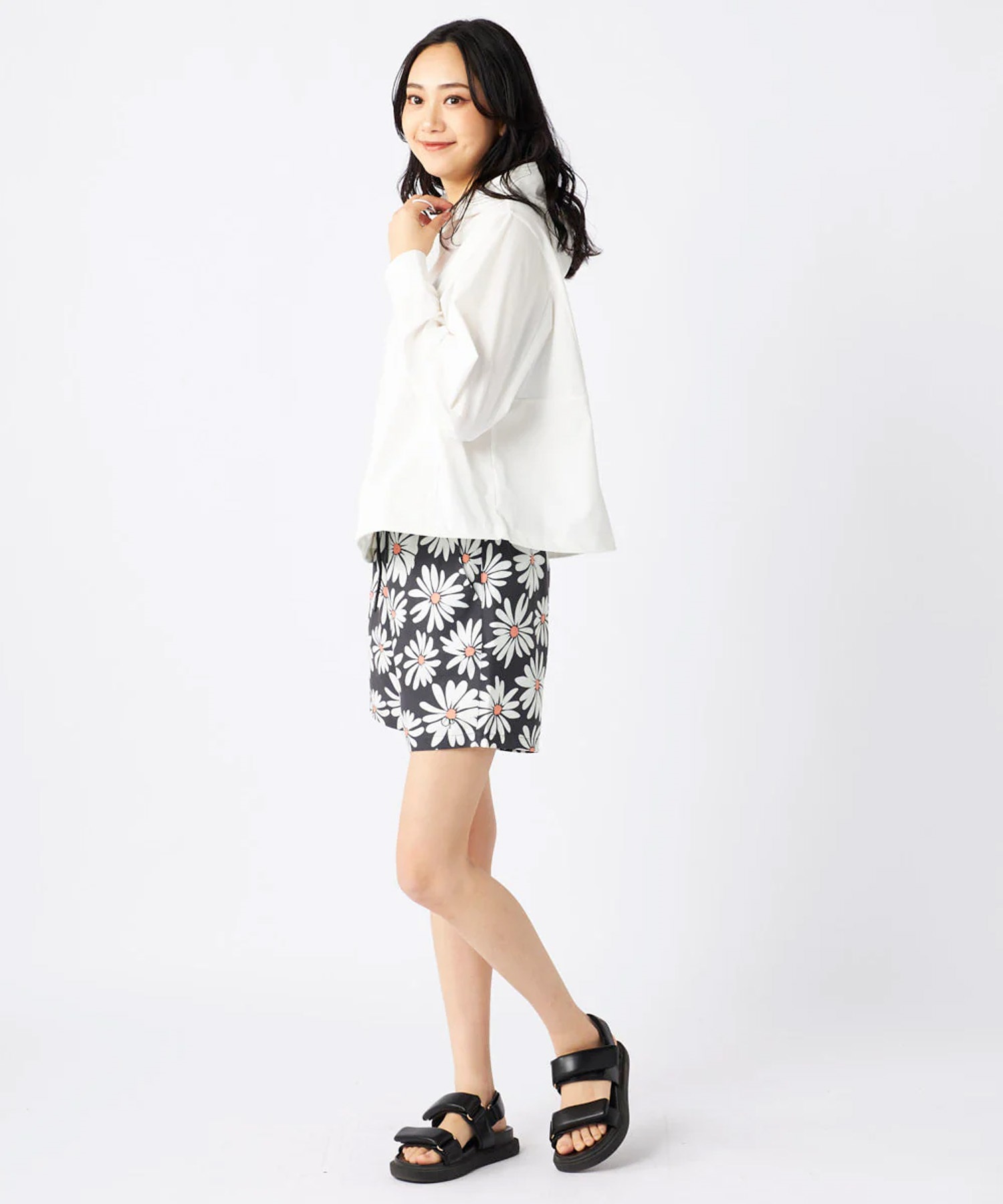 OP オーシャンパシフィック 水着 ラッシュガード ジップアップ