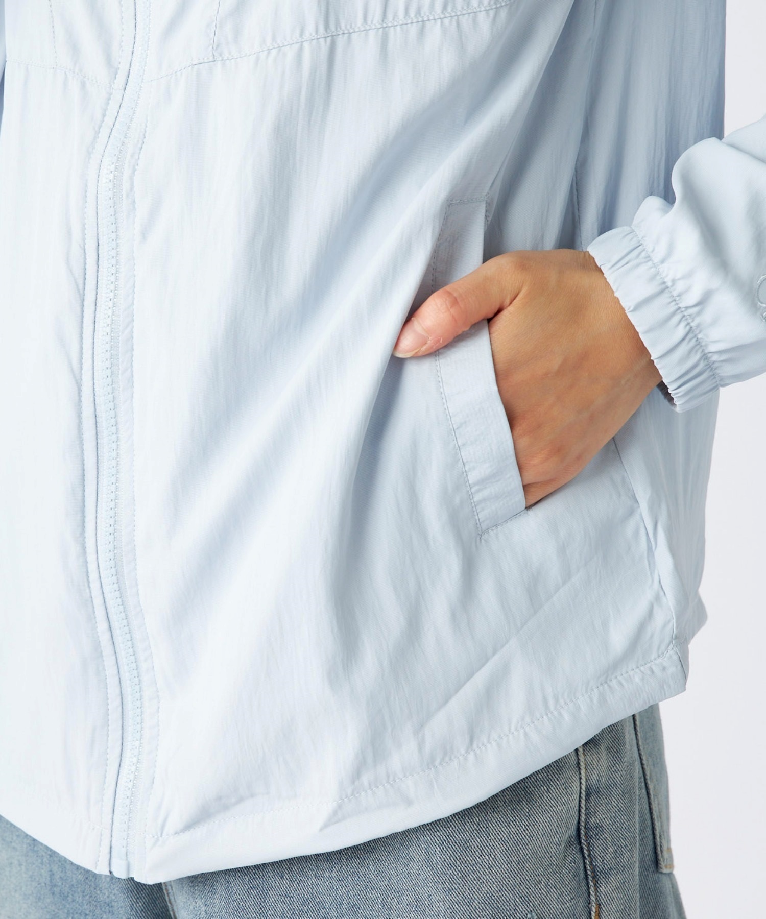 OP オーシャンパシフィック 水着 ラッシュガード ジップアップ