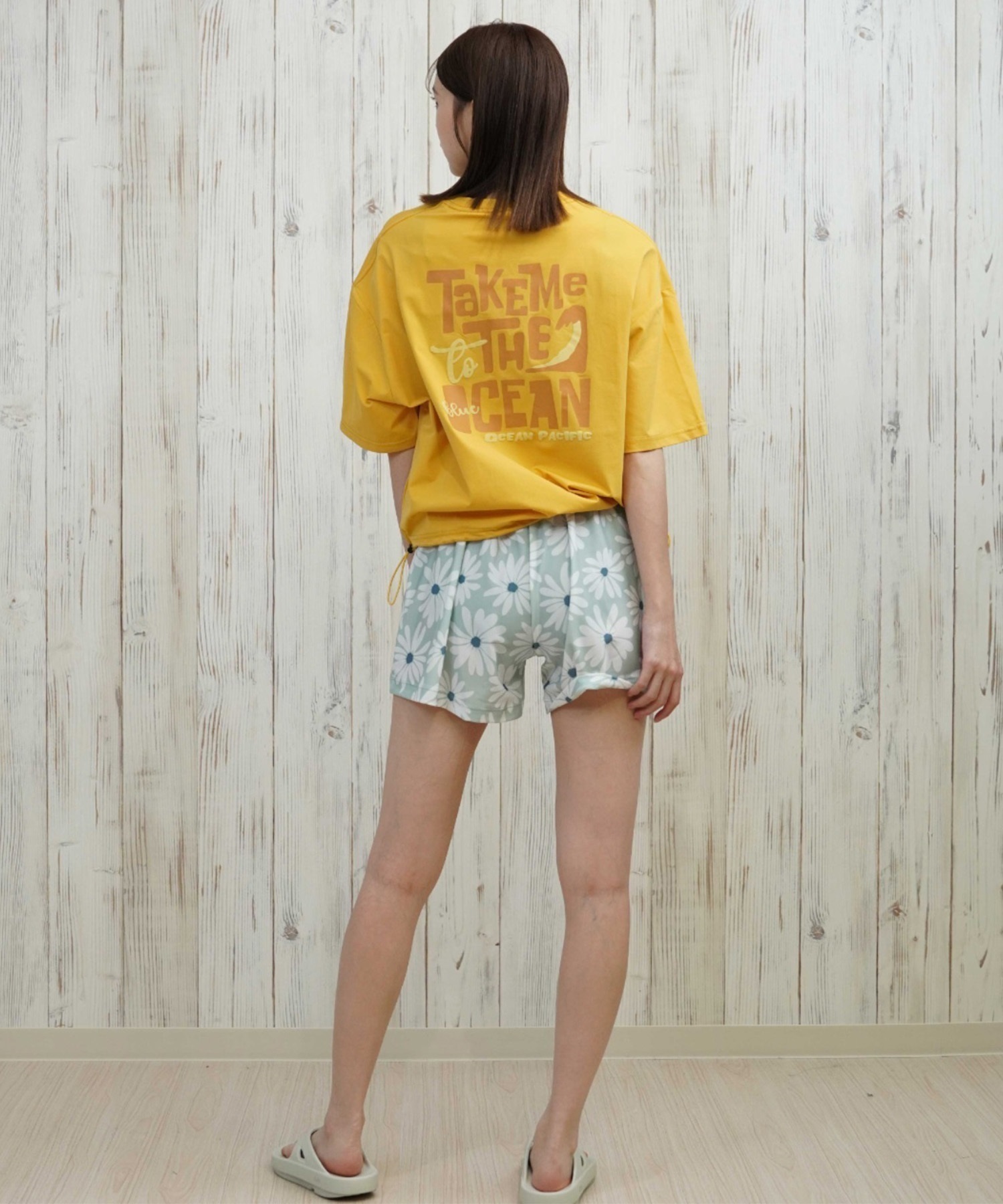 OP オーシャンパシフィック 水着 ラッシュガード 半袖 Tシャツ