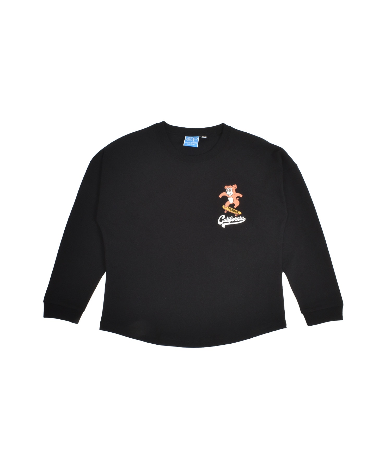 OP オーシャンパシフィック 長袖 Tシャツ ロンT キッズ ジュニア 子供 バックプリント 585071(BE-130cm)