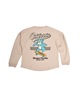 OP オーシャンパシフィック 長袖 Tシャツ ロンT キッズ ジュニア 子供 バックプリント 585071(BE-130cm)