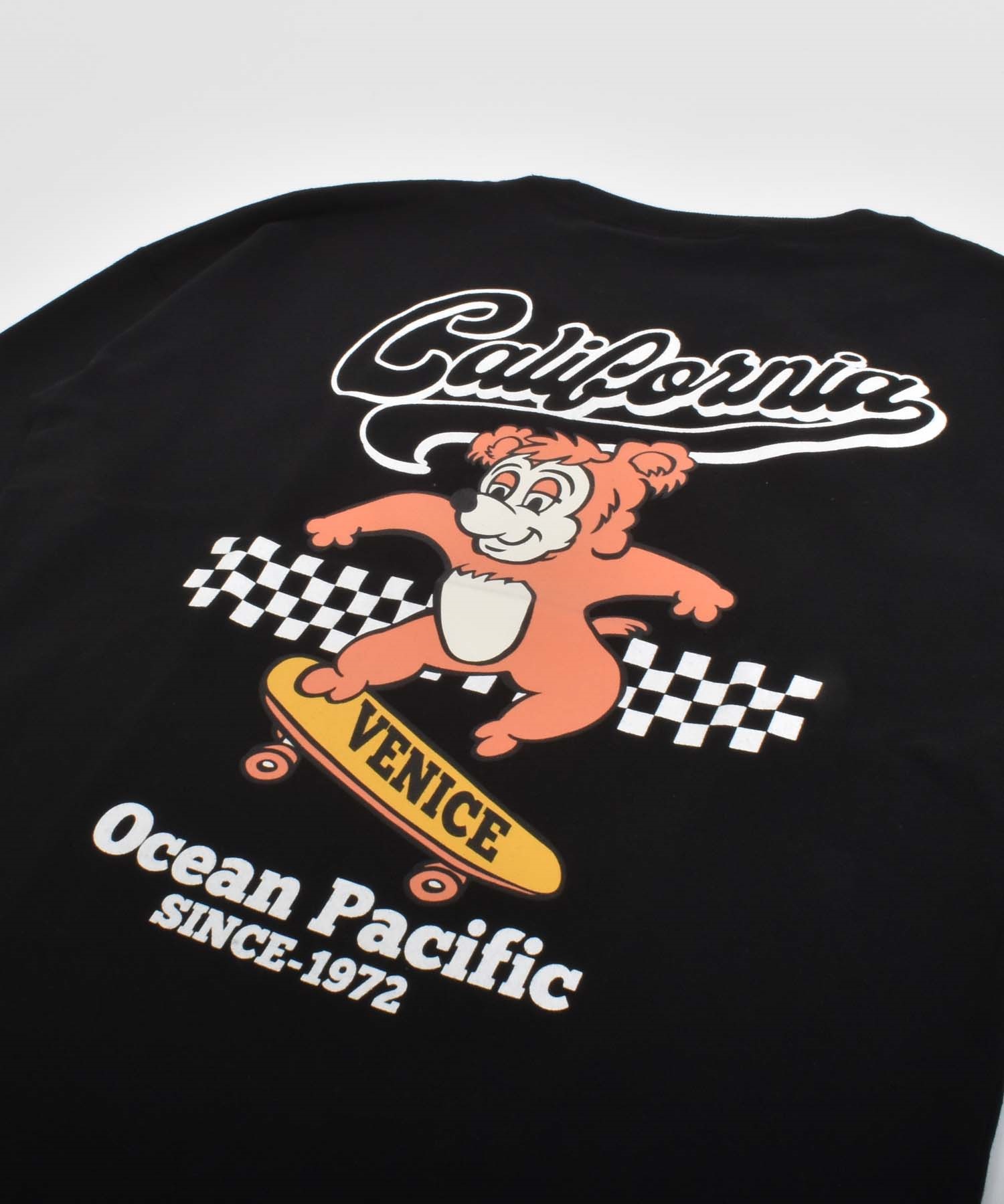 OP オーシャンパシフィック 長袖 Tシャツ ロンT キッズ ジュニア 子供 バックプリント 585071(BE-130cm)