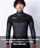 ONEILL オニール ロングチェストジップ ムラサキ MFW-207A5 ウェットスーツ セミドライ メンズ(BLK-M)