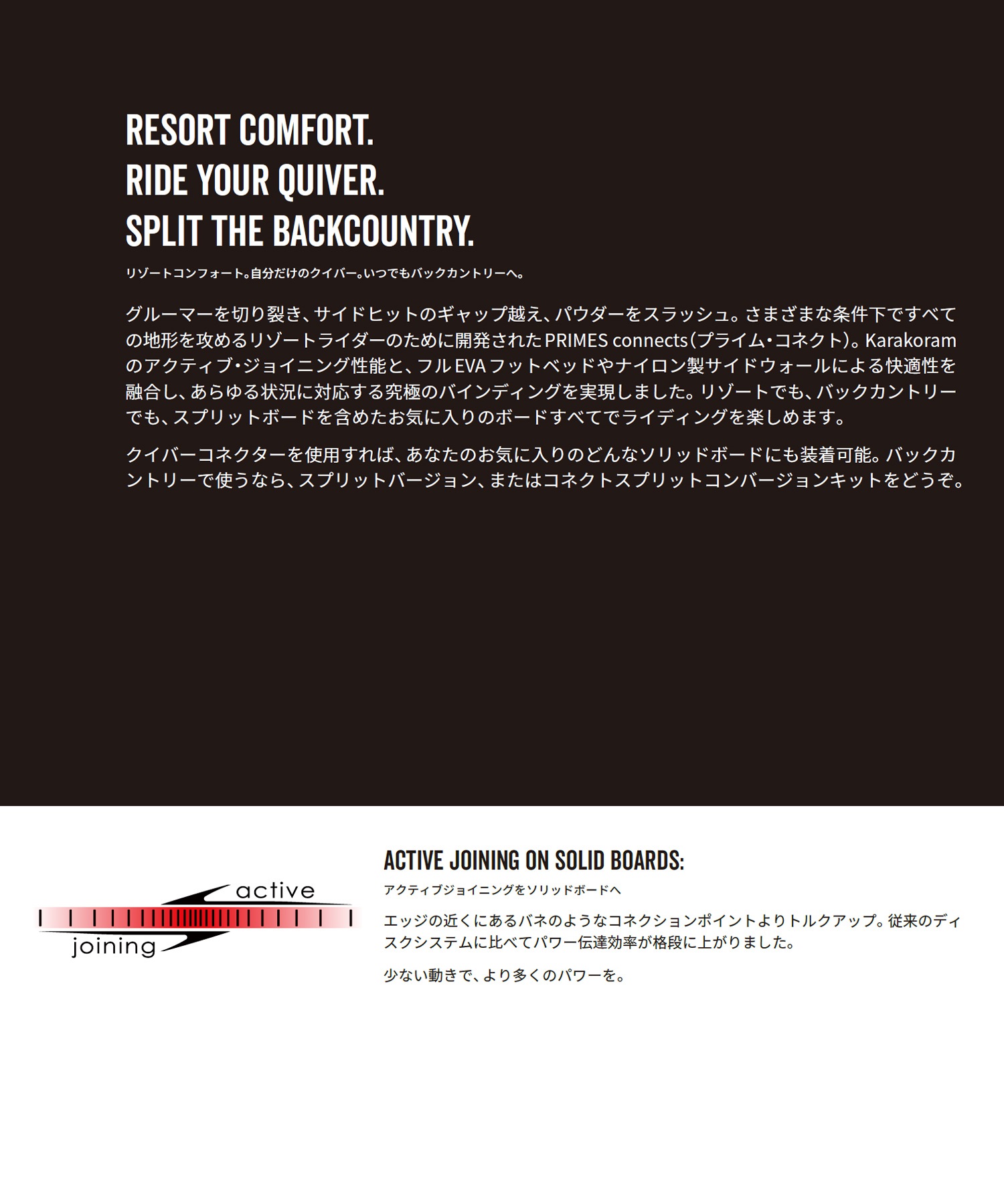 KARAKORAM カラコラム FREE RANGER スノーボード バインディング