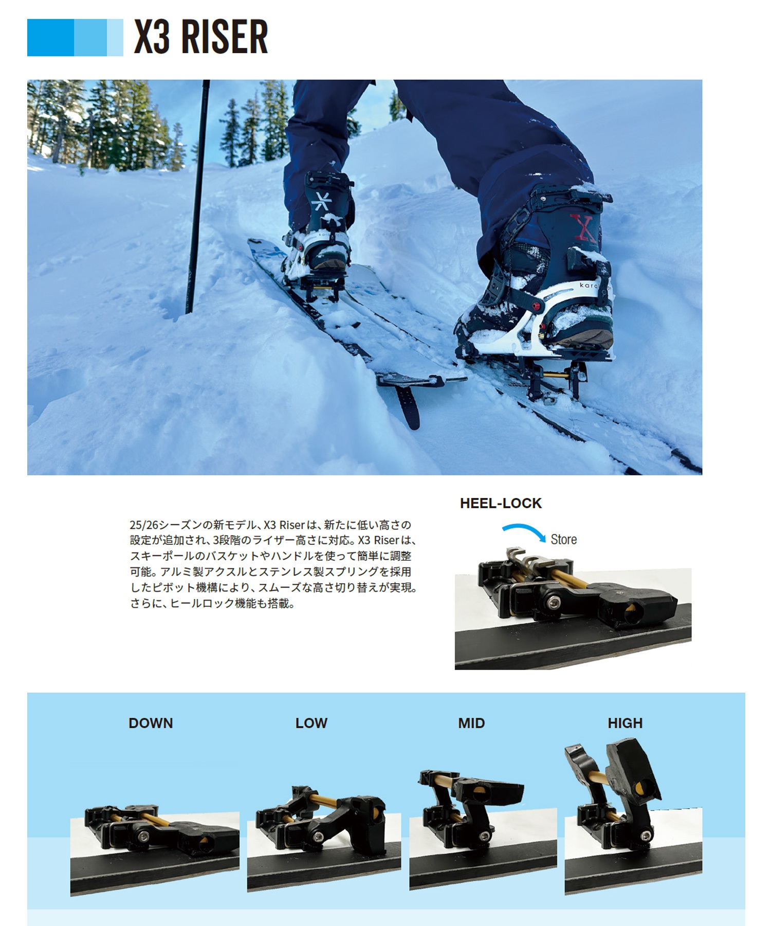 【新品未使用】KARAKORAM　カラコラム　スプリットボード用インターフェイス 2024/25カラコラムバインディング ※勘違いが多すぎる・・。 – BC