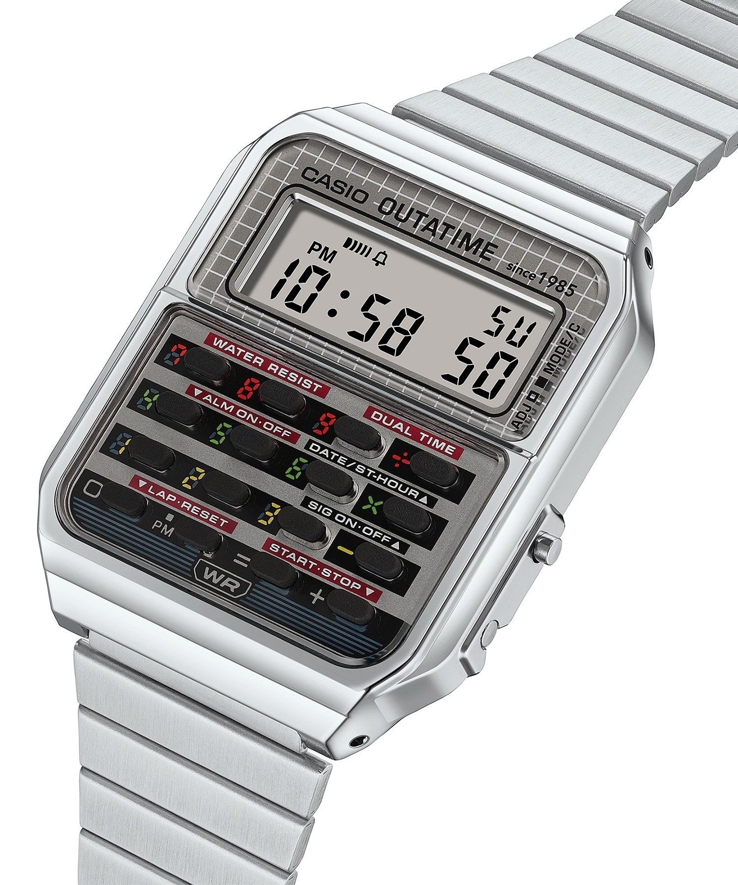 【21日発送開始】CASIO カシオ 時計 BACK TO THE FUTURE バック・トゥ・ザ・フューチャー コラボレーションモデル CA-500WEBF-1AJR(SV-ONE)