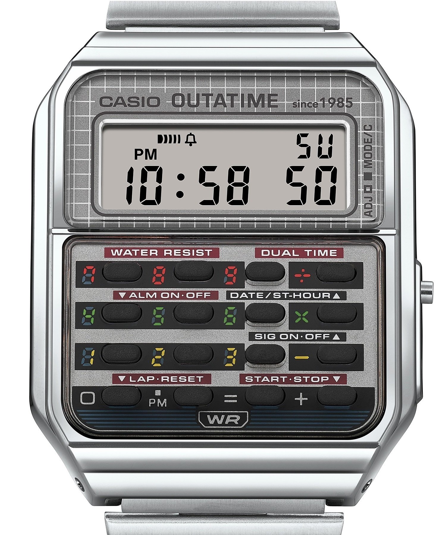 【21日発送開始】CASIO カシオ 時計 BACK TO THE FUTURE バック・トゥ・ザ・フューチャー コラボレーションモデル CA-500WEBF-1AJR(SV-ONE)