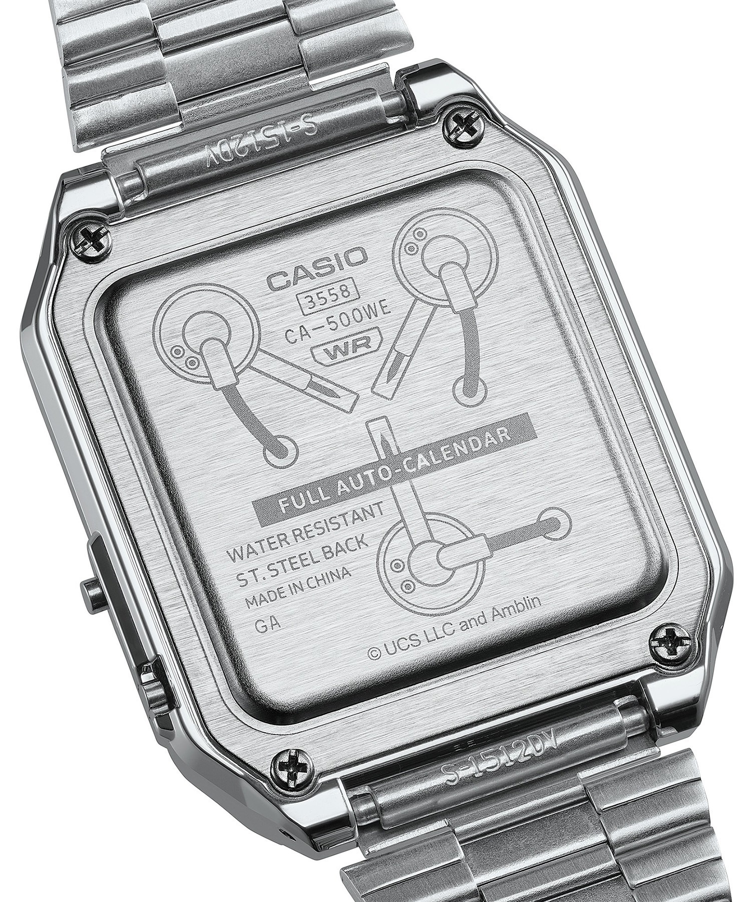 【21日発送開始】CASIO カシオ 時計 BACK TO THE FUTURE バック・トゥ・ザ・フューチャー コラボレーションモデル CA-500WEBF-1AJR(SV-ONE)