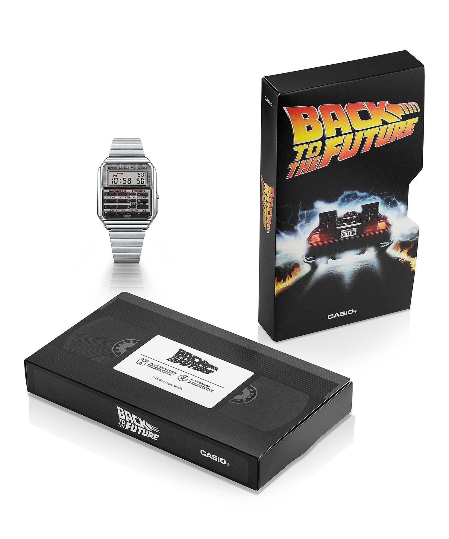 【21日発送開始】CASIO カシオ 時計 BACK TO THE FUTURE バック・トゥ・ザ・フューチャー コラボレーションモデル CA-500WEBF-1AJR(SV-ONE)