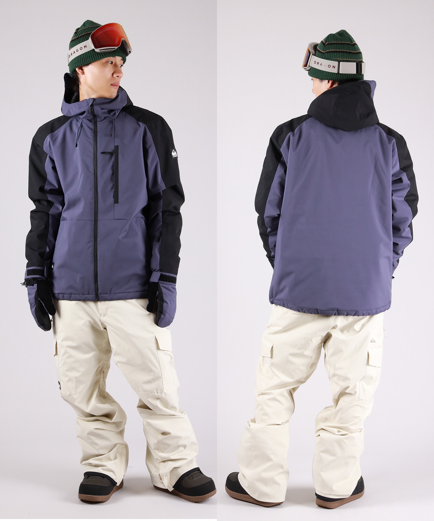 QUIKSILVER クイックシルバー MISSION BLOCK JK ジャケット スノーボード ウェア ユニセックス ムラサキスポーツ 25-26モデル MX J12 【2526】(WEG0-XS)