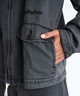 QUIKSILVER クイックシルバー アウター メンズ デニムジャケット ジップアップ フード付き QJK251001(BLK-M)
