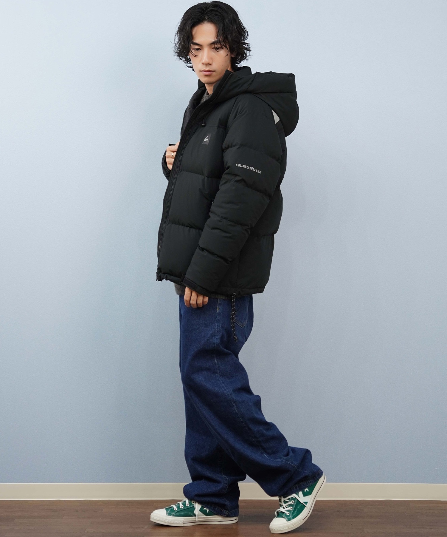 QUIKSILVER クイックシルバー ダウン ジャケット メンズ 撥水 防風