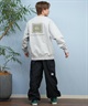 QUIKSILVER クイックシルバー トレーナー メンズ クルーネック スウェット バックプリント QS BOX CREW QPO251611M ムラサキスポーツ限定(BLK-M)