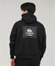 QUIKSILVER クイックシルバー プルオーバー パーカー メンズ スウェット フーディー バックプリント 防風 撥水 セットアップ対応 QPO254603M ムラサキスポーツ限定(BLK-M)