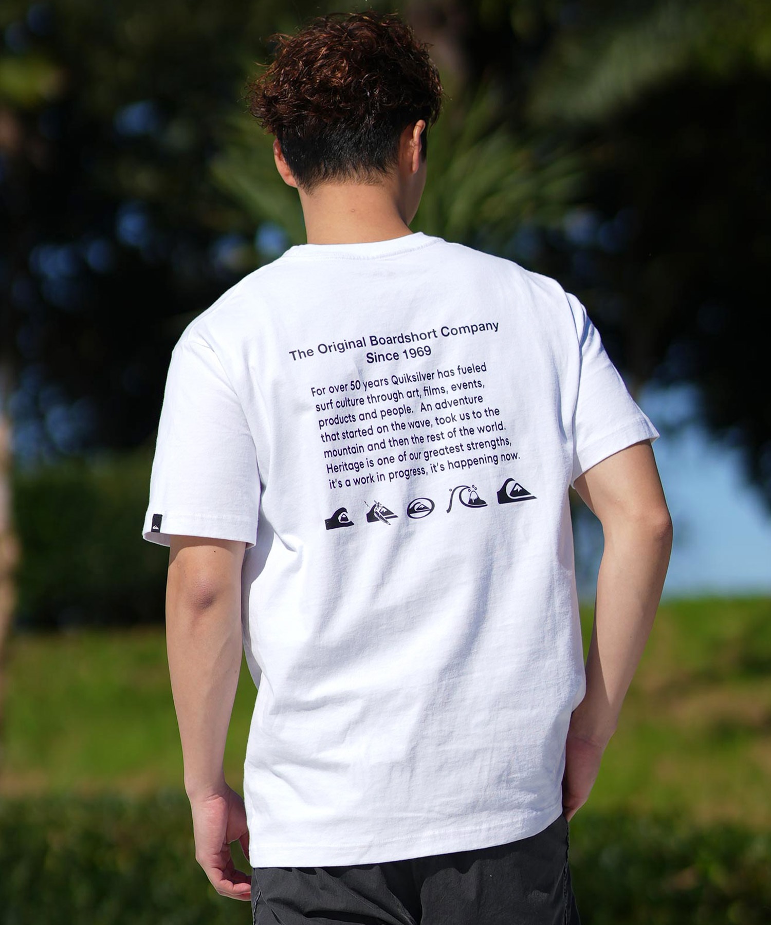 QUIKSILVER Tシャツ QUIKSILVER クイックシルバー 半袖 Tシャツ メンズ ポケットT バック