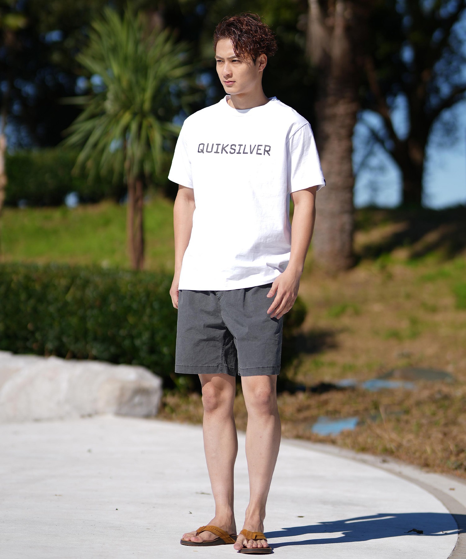QUIKSILVER クイックシルバー 半袖 Tシャツ メンズ ブランドロゴ DNA