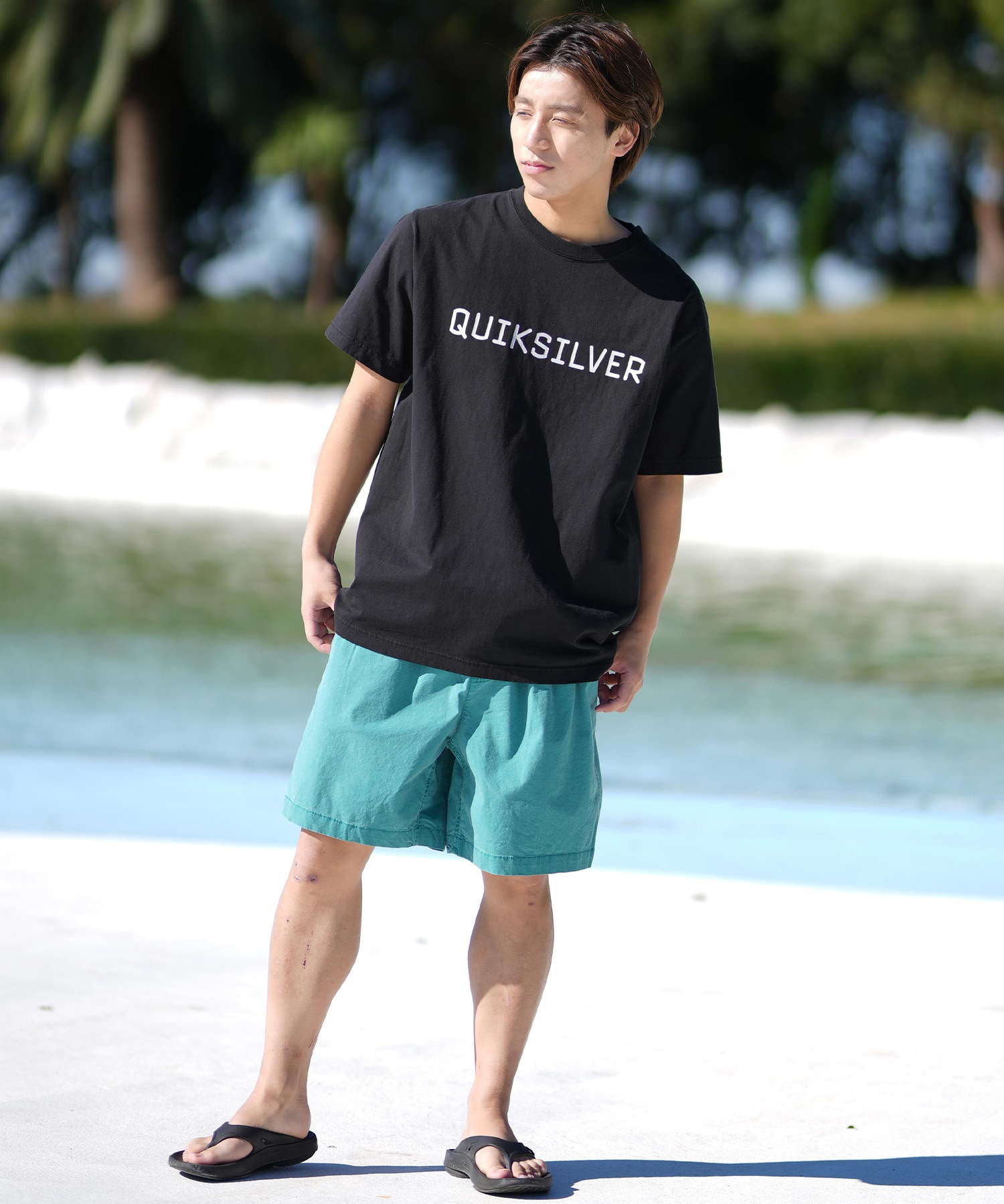 QUIKSILVER クイックシルバー 半袖 Tシャツ メンズ ブランドロゴ DNA 