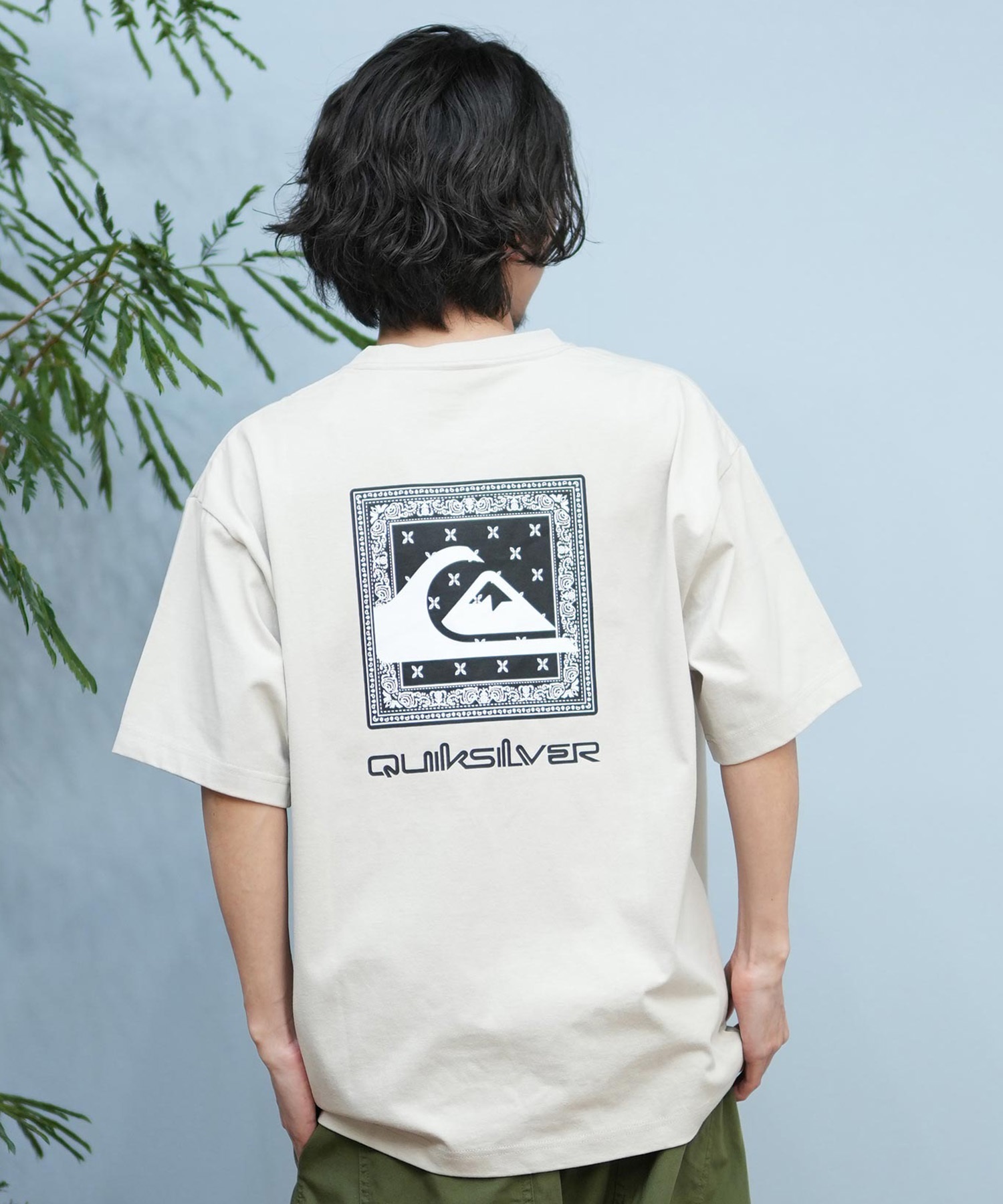 QUIKSILVER クイックシルバー 半袖 Tシャツ メンズ バックプリント
