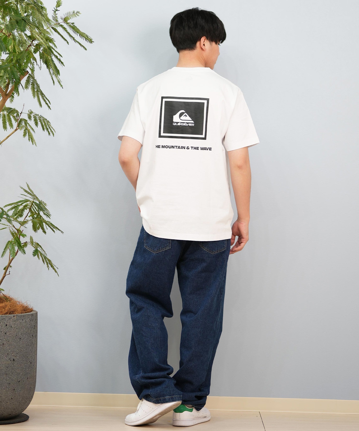 QUIKSILVER クイックシルバー 半袖 Tシャツ メンズ バックプリント BOX