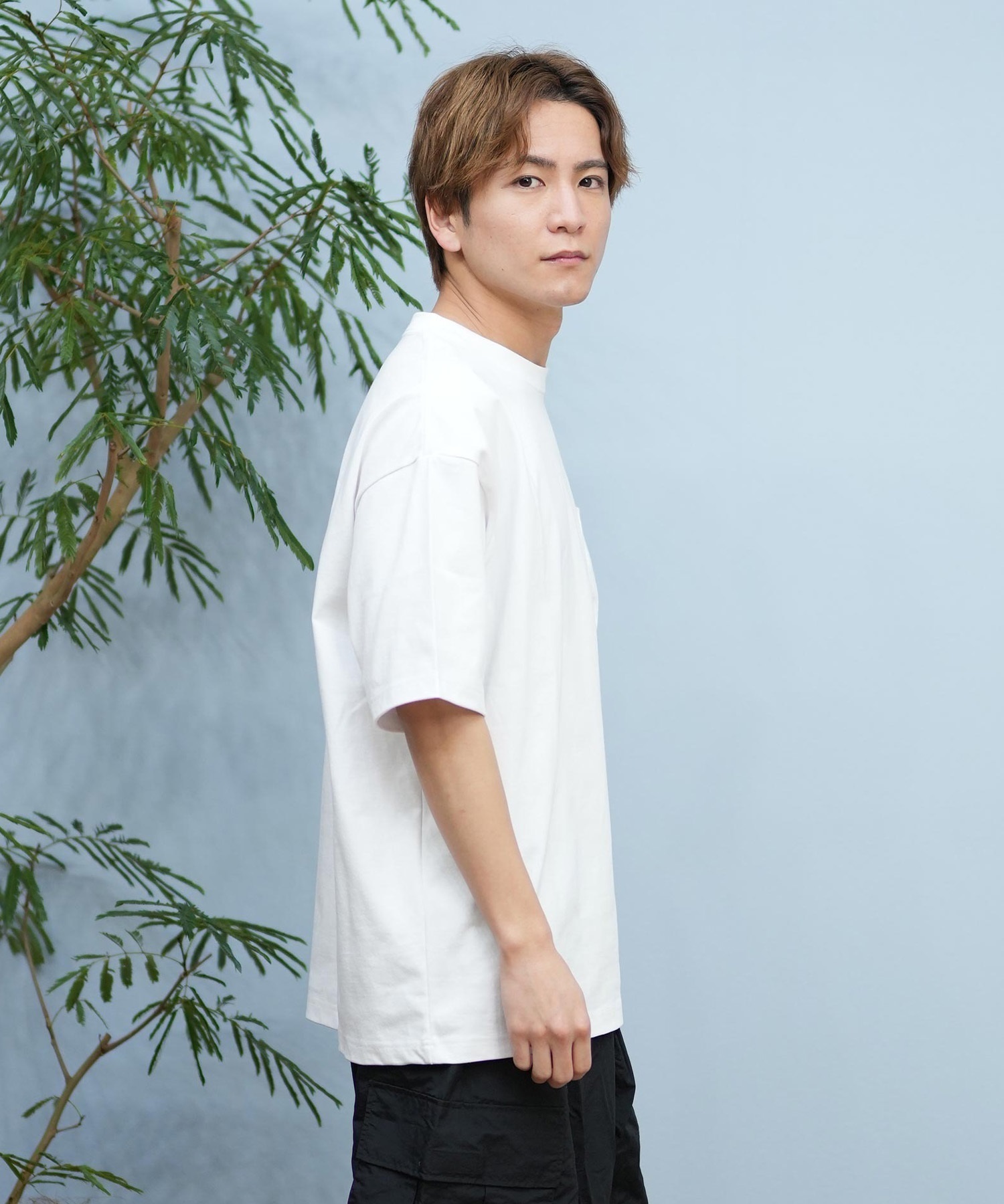 ミルクティー QUIKSILVER クイックシルバー 半袖 Tシャツ メンズ ポケT ワン