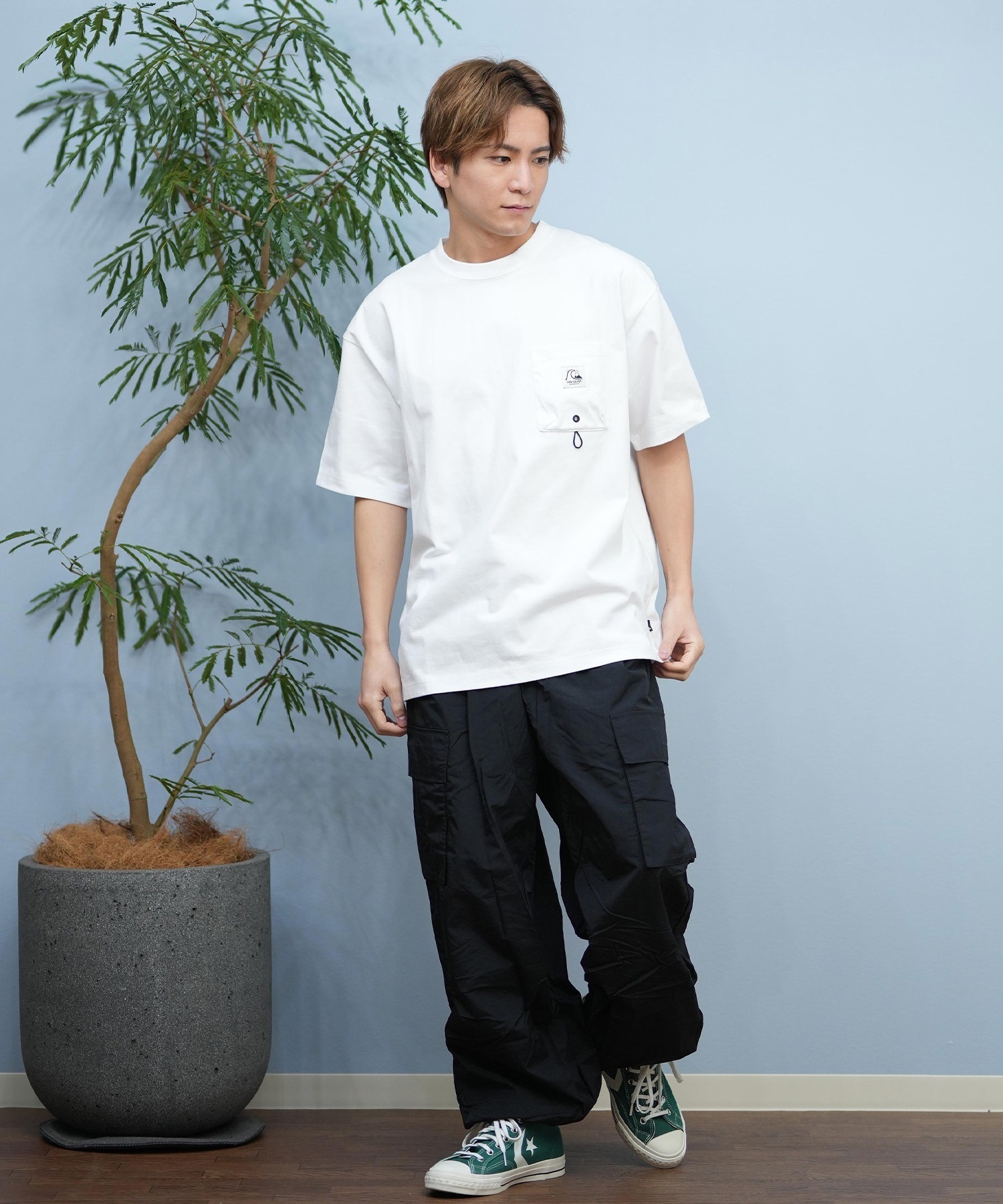 QUIKSILVER クイックシルバー 半袖 Tシャツ メンズ ポケT ワン