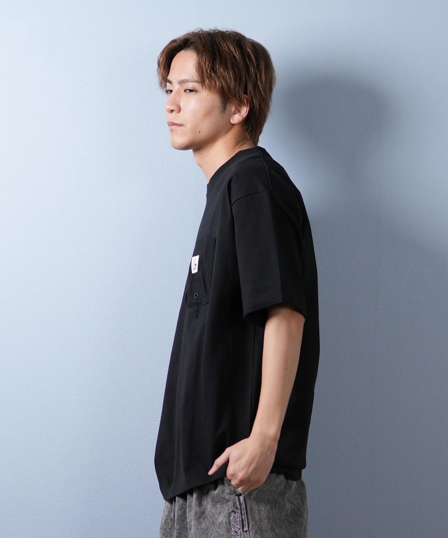 QUIKSILVER クイックシルバー 半袖 Tシャツ メンズ ポケT ワンポイント