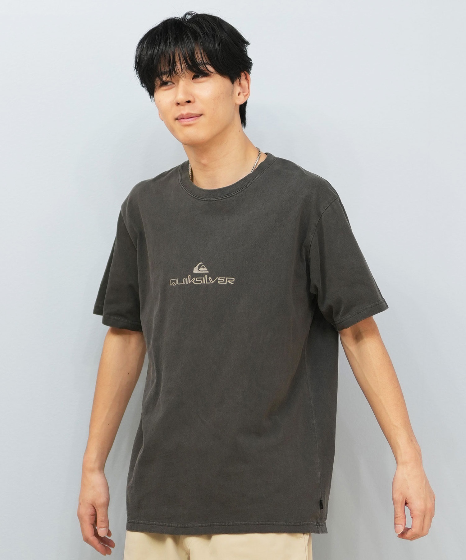 QUIKSILVER クイックシルバー 半袖 Tシャツ メンズ ロゴ フロント 