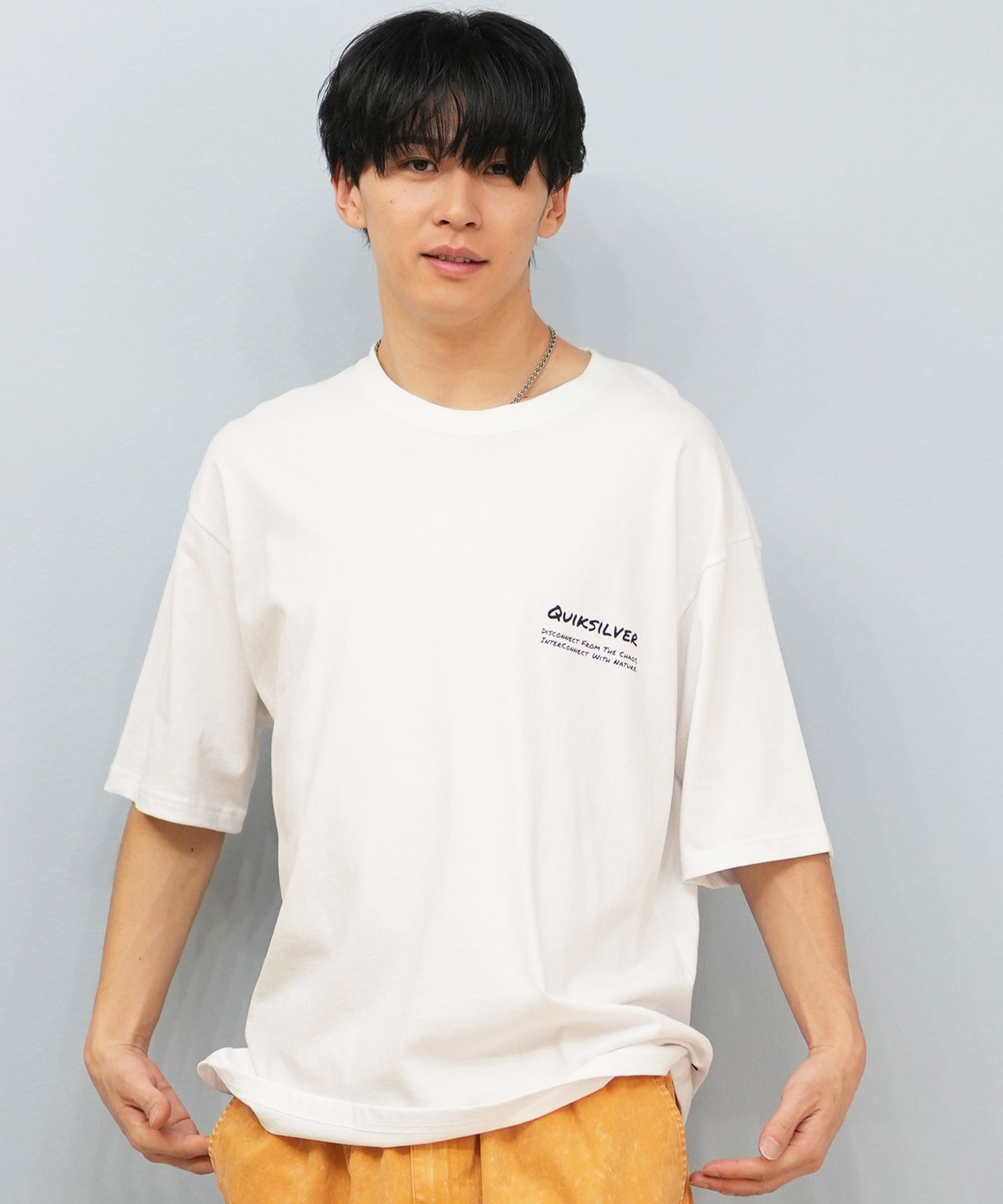 QUIKSILVER クイックシルバー 半袖 Tシャツ メンズ ロゴ バック
