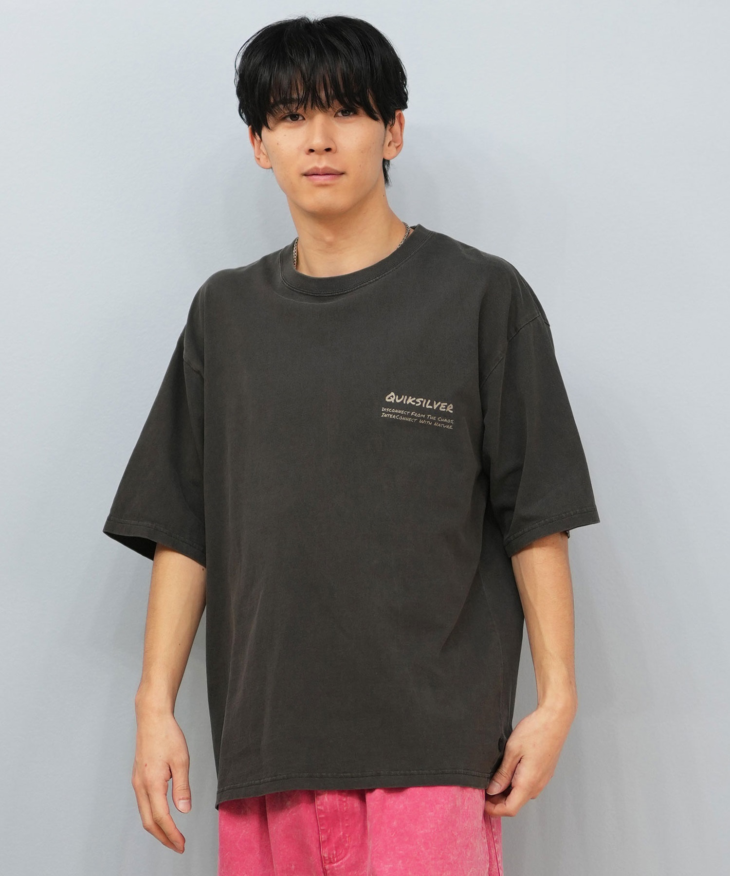 QUIKSILVER クイックシルバー 半袖 Tシャツ メンズ ロゴ バック