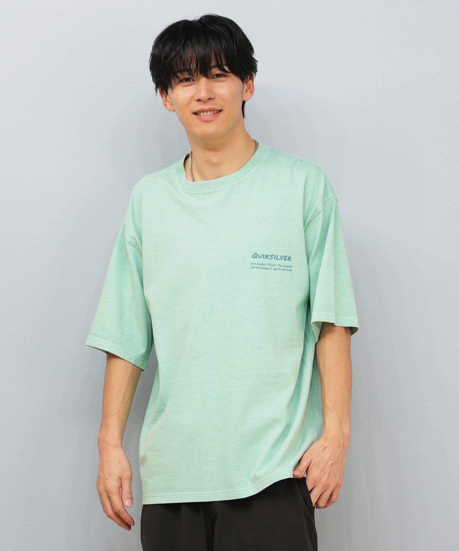 QUIKSILVER クイックシルバー 半袖 Tシャツ メンズ ロゴ バック