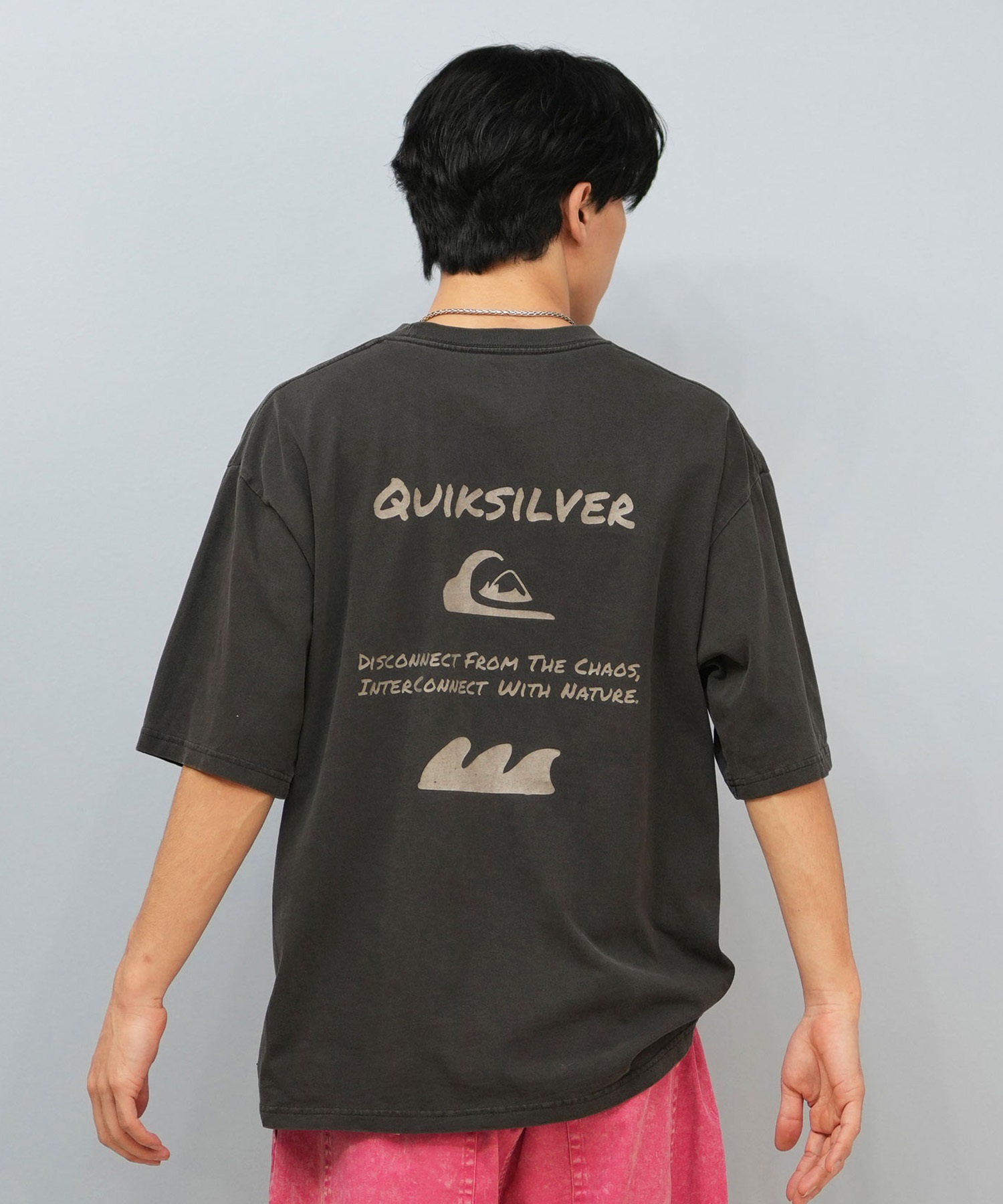 QUIKSILVER クイックシルバー 半袖 Tシャツ メンズ ロゴ バック