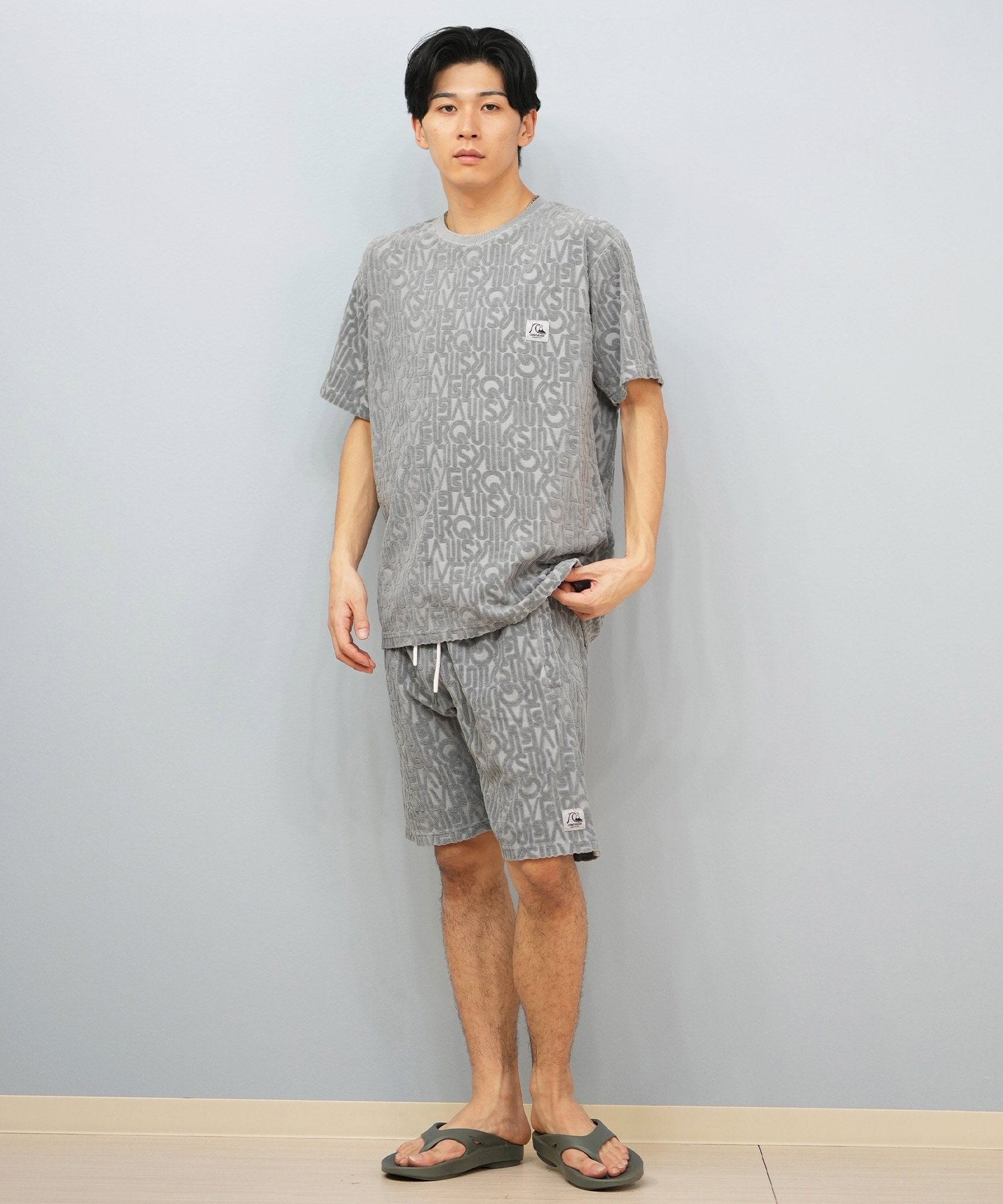 QUIKSILVER クイックシルバー 半袖 Tシャツ メンズ パイル生地