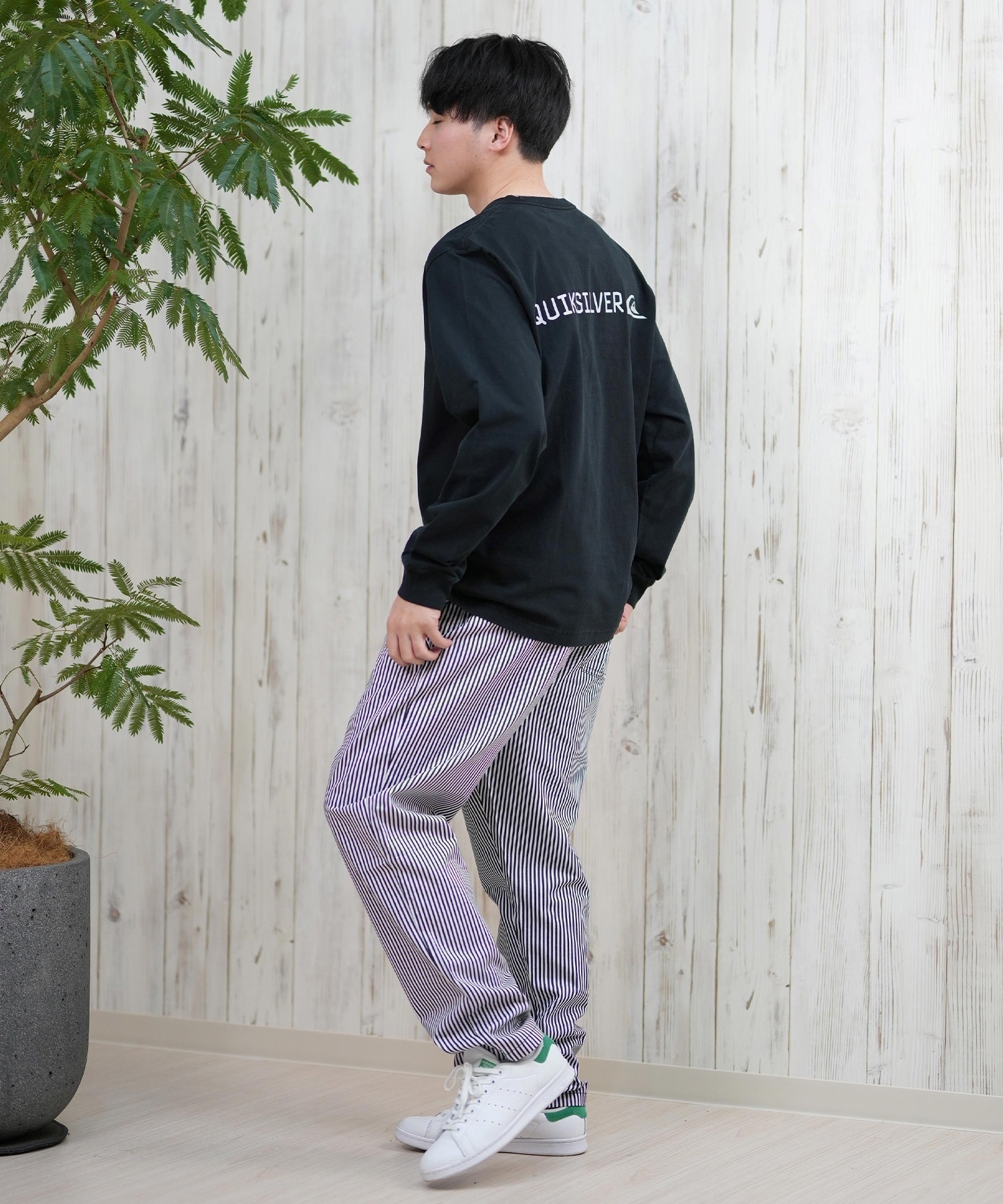 QUIKSILVER クイックシルバー メンズ 長袖Tシャツ ロンT シンプル ユニ
