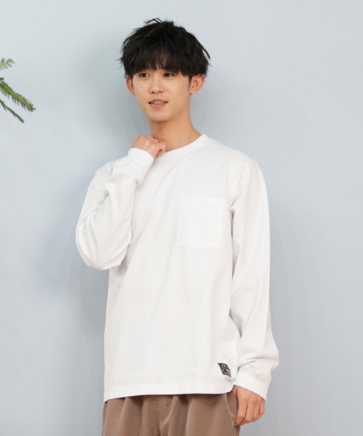 QUIKSILVER クイックシルバー メンズ 長袖Tシャツ ロンT シンプル ユニ