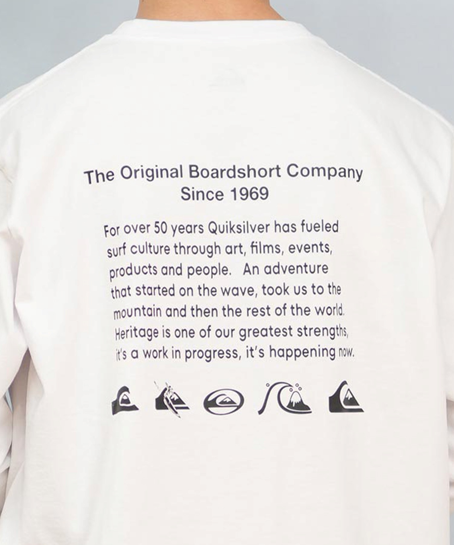 QUIKSILVER クイックシルバー メンズ 長袖Tシャツ ロンT シンプル ユニ