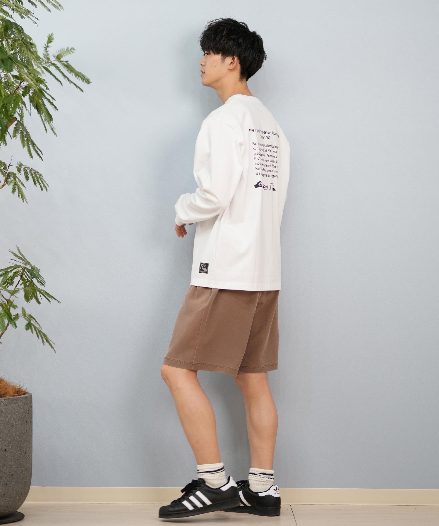 QUIKSILVER クイックシルバー メンズ 長袖Tシャツ ロンT シンプル ユニ