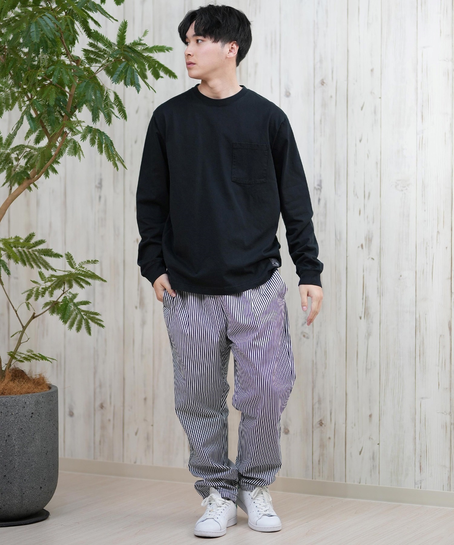 QUIKSILVER クイックシルバー メンズ 長袖Tシャツ ロンT シンプル ユニ