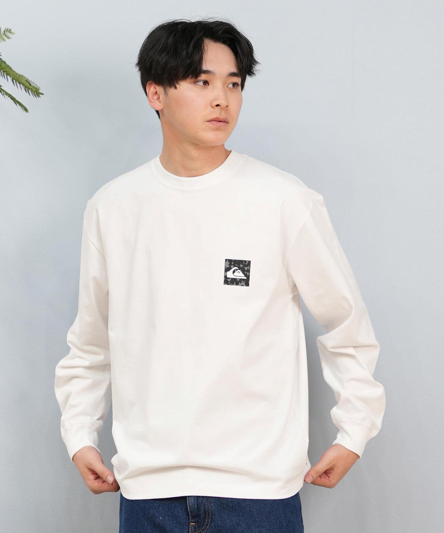 QUIKSILVER クイックシルバー メンズ 長袖Tシャツ ロンT ボックスロゴ