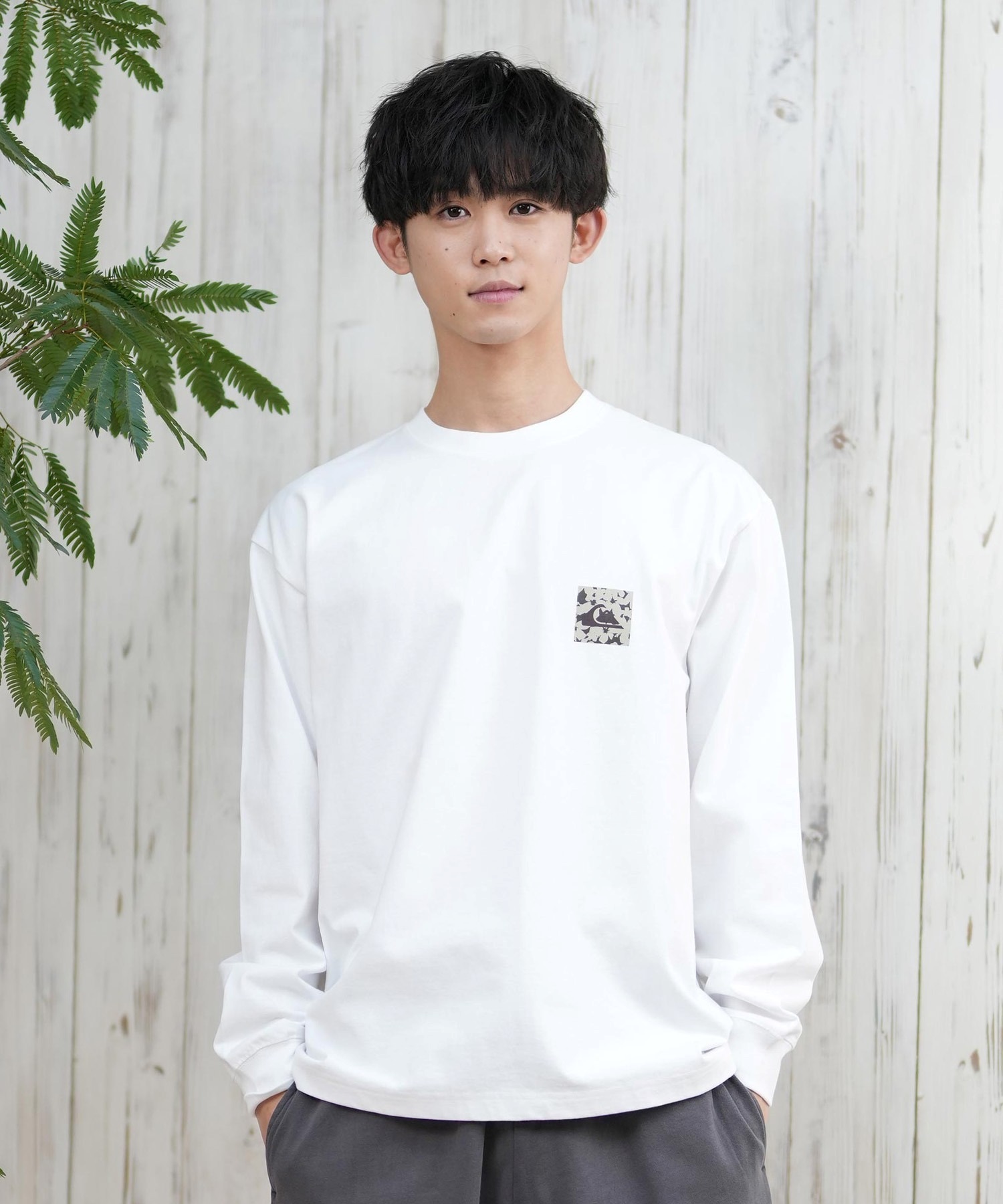 QUIKSILVER クイックシルバー メンズ 長袖Tシャツ ロンT ボックスロゴ