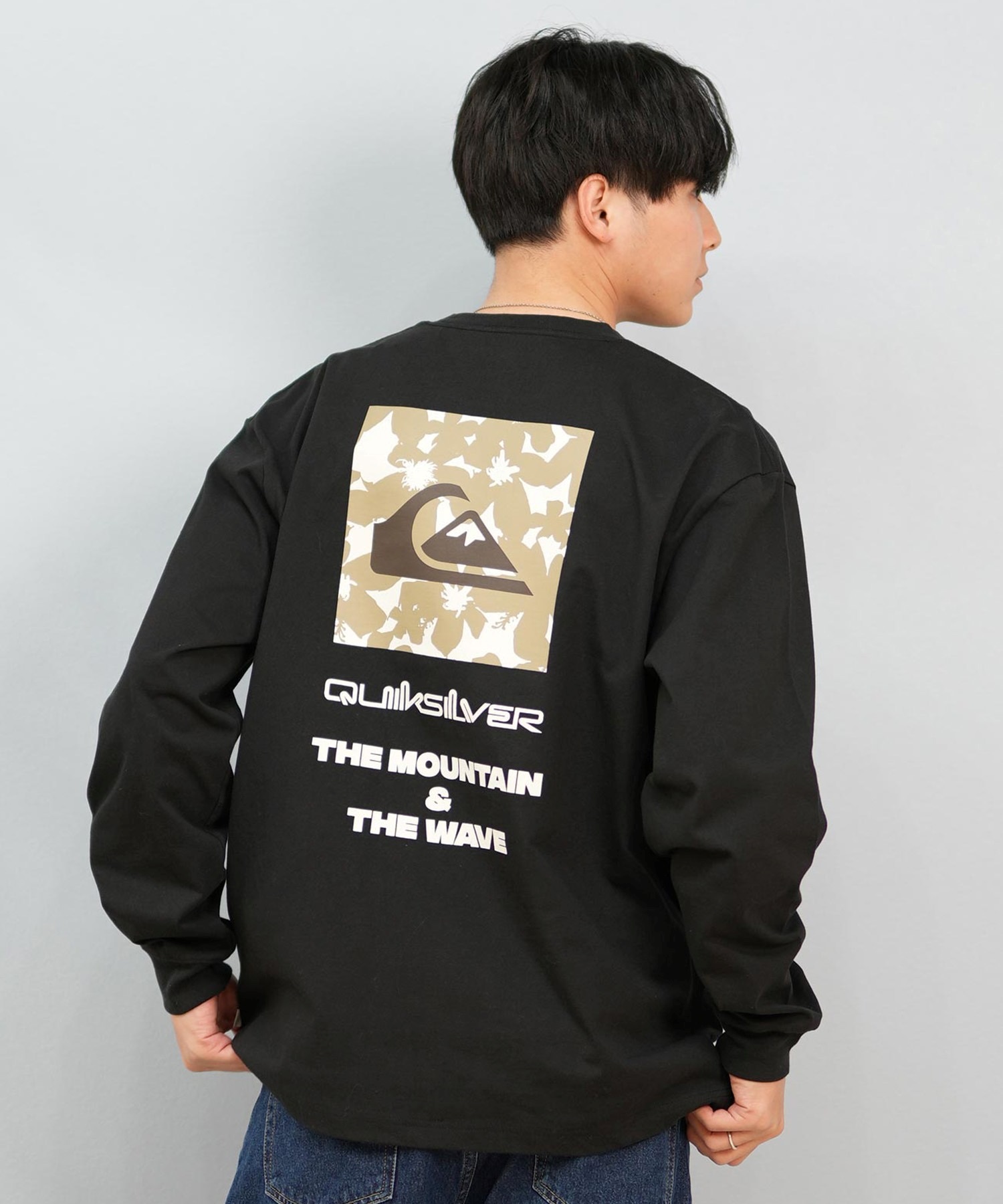 QUIKSILVER クイックシルバー メンズ 長袖Tシャツ ロンT ボックスロゴ