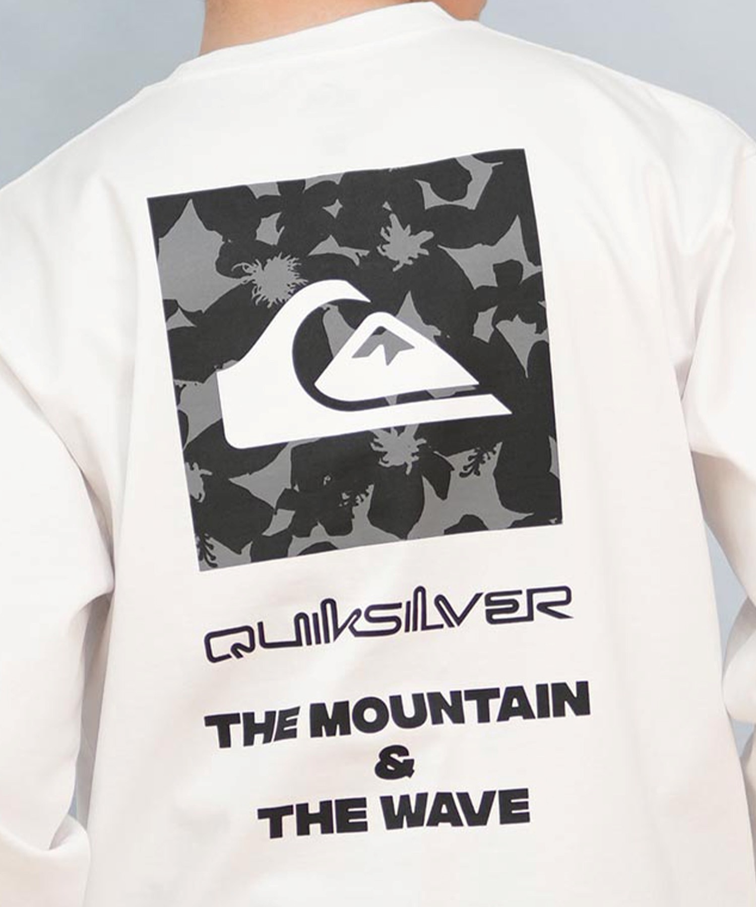 Invel アクティブシャツ メンズ長袖Tシャツ M QUIKSILVER クイックシルバー メンズ 長袖Tシャツ ロンT ボックスロゴ