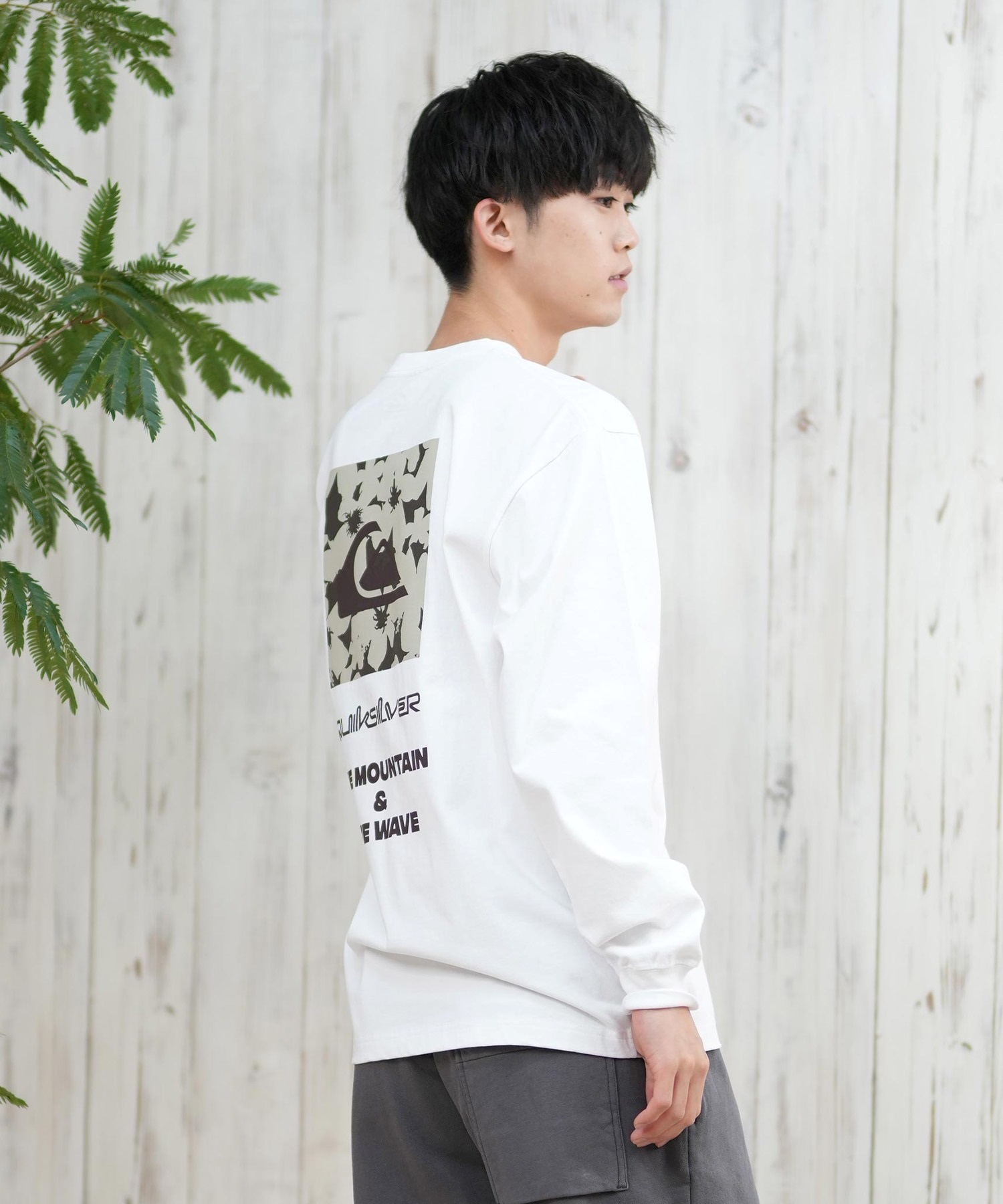 QUIKSILVER クイックシルバー メンズ 長袖Tシャツ ロンT ボックスロゴ