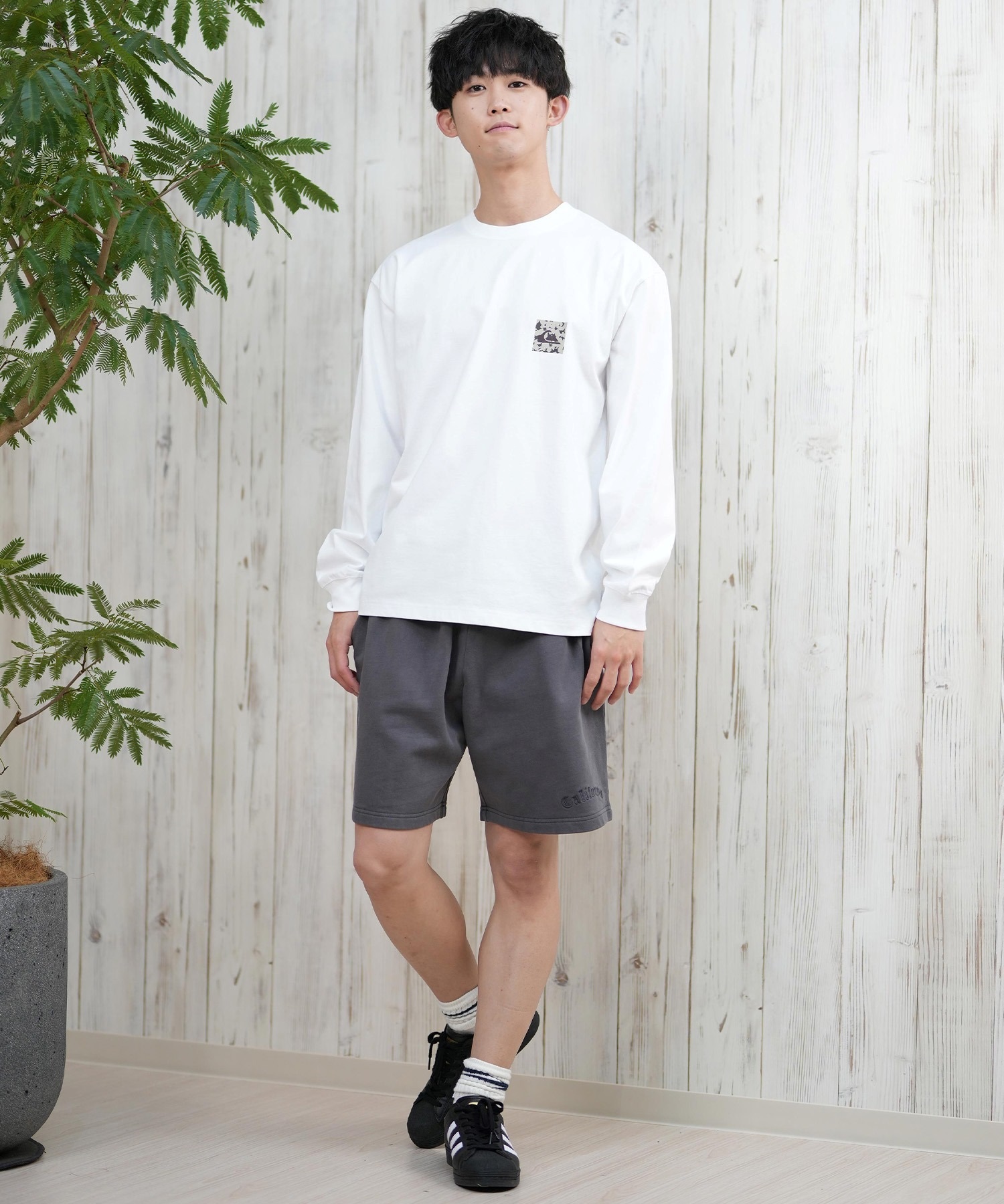 QUIKSILVER クイックシルバー メンズ 長袖Tシャツ ロンT ボックスロゴ