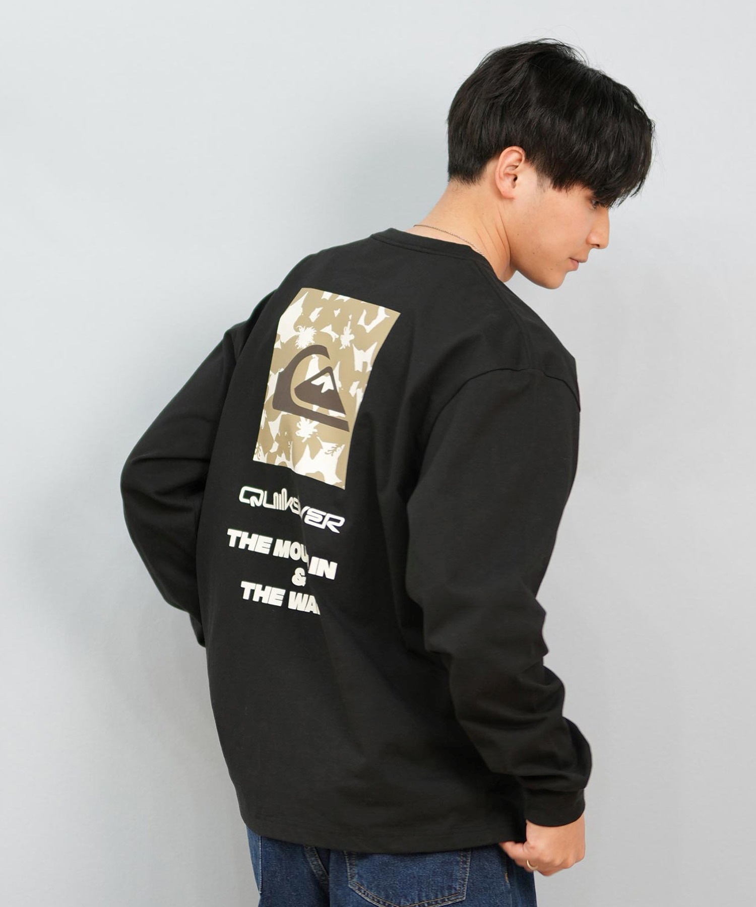 QUIKSILVER クイックシルバー メンズ 長袖Tシャツ ロンT ボックスロゴ