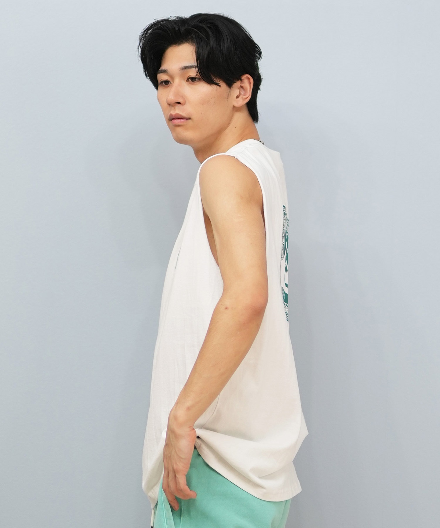 QUIKSILVER クイックシルバー タンクトップ メンズ バックプリント