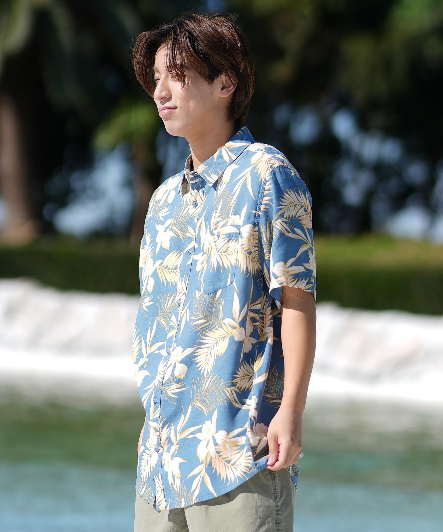 QUIKSILVER クイックシルバー 半袖 シャツ メンズ アロハシャツ