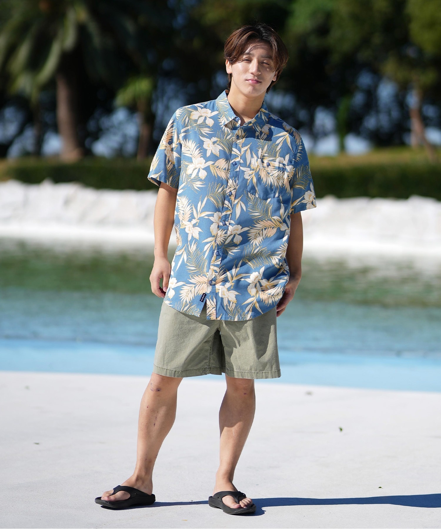 QUIKSILVER クイックシルバー 半袖 シャツ メンズ アロハシャツ